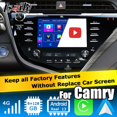 Interface visuelle automatique Toyota Camry Bluetooth Wifi USB de Carplay Android d'écran tactile