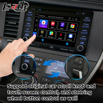 Android 13 Carplay interface vidéo Android boîte automatique Pour Toyota Sienna