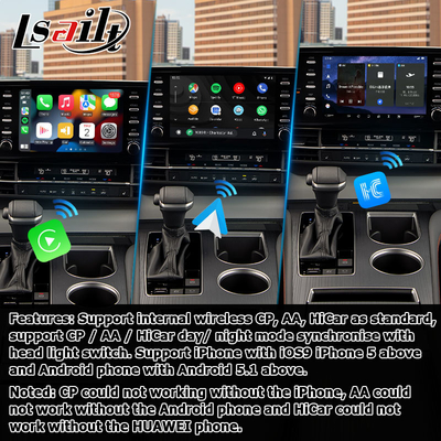 Interface vidéo multimédia pour voiture Interface de lecture automatique Android Pour TOYOTA Sienna