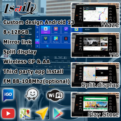 Interface vidéo multimédia pour voiture Interface de lecture automatique Android Pour TOYOTA Sienna