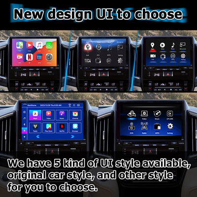 Interface vidéo Android 13 pour Toyota Land Cruiser LC200 GXR avec vue arrière WiFi carplay android auto
