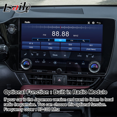 Interface vidéo du système multimédia Android Carplay pour le Lexus NX NX200 NX250 NX350 NX350h NX400h NX450h