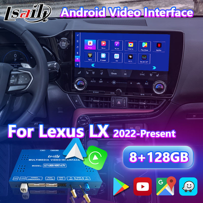Lsailt Android Carplay Interface vidéo multimédia pour 2022-présent Lexus LX LX500d LX600 LX700h