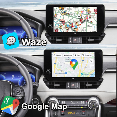 Android 13 Interface d'infodivertissement Android pour Toyota RAV-4 2023-Crown, Alphard, Harrier Mise à niveau de l'écran OEM avec système multimédia Android, YouTube
