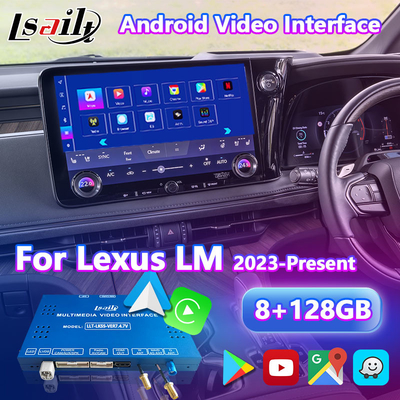 Lsailt Android Carplay Interface vidéo multimédia pour 2023-présent Lexus LM LM350h LM500h