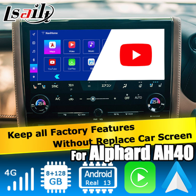 Toyota Alphard AH40 Interface multimédia Android 8+128 Go