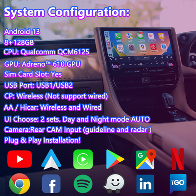 Lsailt Android Carplay Interface vidéo multimédia pour la série Toyota Alphard Vellfire 40 de 2023