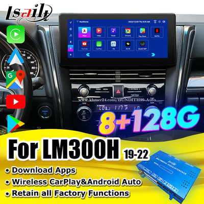 Android 13 Interface vidéo Lexus Mise à niveau de l'écran OEM pour LM350 LM500H NX RX ES Kit de remise à niveau Inclus YouTube, NetFlix,CarPlay sans fil