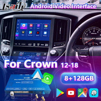 Interface vidéo multimédia Android pour 2012-2018 Toyota Crown S210 AWS210 GRS210 GWS214 Majesta Athlete