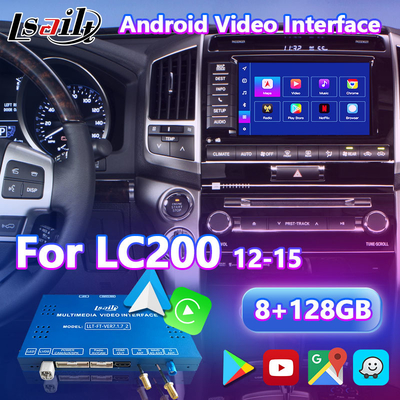 Interface vidéo multimédia Android pour Toyota Land Cruiser LC200 V8 LC 200 2012-2015