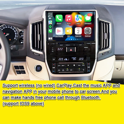 Interface multimédia Android pour Land Cruiser GX_R 2018-2021 LC200 sans fil Apple CarPlay et mise à niveau Android Auto Retrofit