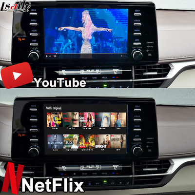 Intégration OEM et mise à niveau de l'interface Android pour Toyota Sienna 2018-2021 Camry, RAV-4 En voiture Prise en charge du multimédia YouTube, NetFlix, Caméra à 360 degrés