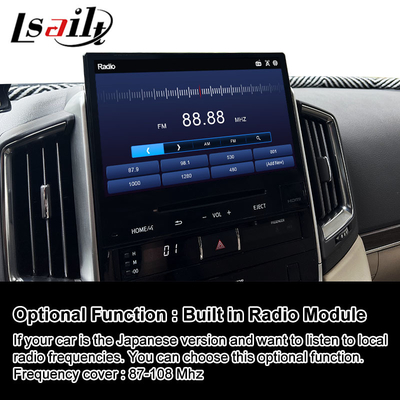Interface vidéo multimédia Android Lsailt pour Toyota Land Cruiser LC200 GXR GX-R FST LC 200 2018-2022
