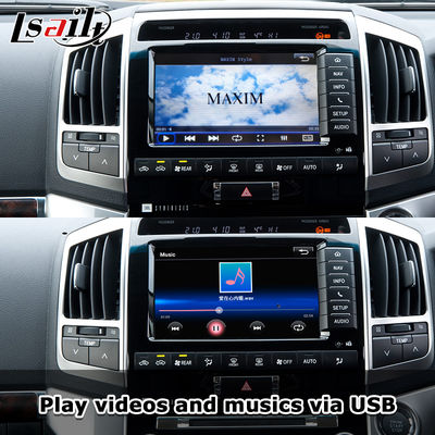 Interface Apple CarPlay Plug and Play pour Land Cruiser 200 2013-2021 Multilingue, Caméra 360, Support Caméra de Recul
