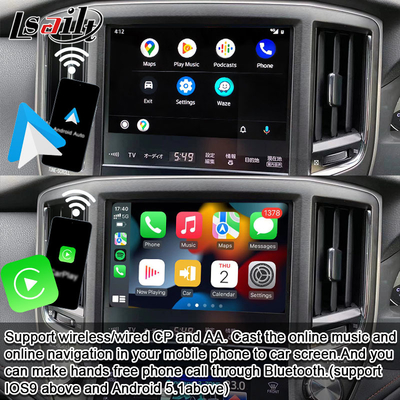 Lsailt Interface Apple CarPlay sans fil pour Crown S210 2013-2016 AWS210 GRS210 GWS214 GWS215 Majesta Athlete Royal Saloon Support Caméra arrière, Android Auto