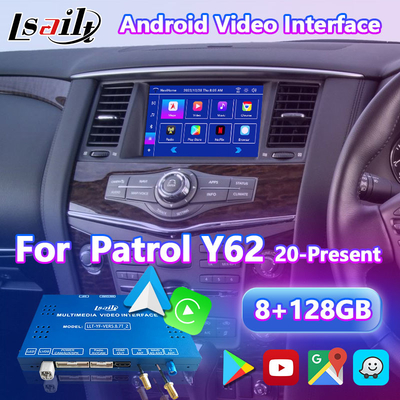 Interface vidéo multimédia Android pour Nissan Patrol Y62 version australienne 2020