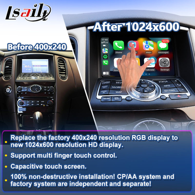 Écran Android Auto Carplay Lsailt pour Infiniti EX25 EX35 EX37 EX30d EX QX50 2007-2017