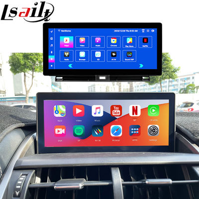 Écran Android Lexus avec CarPlay sans fil et Android Auto 10.25 pouces Écran tactile pour Lexus NX200T NX300H 2018-2022 Carte SIM et 360 caméras Affichage IPS