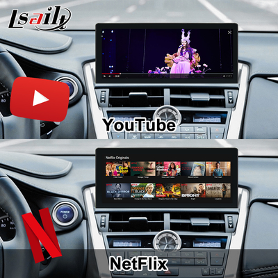 Écran Android Lexus avec CarPlay sans fil et Android Auto 10.25 pouces écran tactile ♪ Carte SIM et 360 caméras affichage IPS