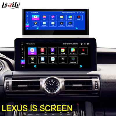 Écran Android Lexus 10,25 pouces Qualcomm 8 cœurs GPS Navigation CarPlay Affichage pour Lexus IS300 IS250 IS350 2020-2023