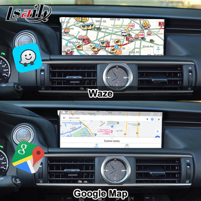 Écran Android Lexus Android 13 Multimédia 8 cœurs Qualcomm pour LEXUS IS200T IS300H IS350, prise en charge du contrôle par joystick, YouTube, Google Play, CarPlay