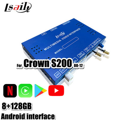 Interface multimédia Android 13 pour Toyota Crown S200 URS206 modèle 2008-2012 Module de mise à niveau Android inclus YouTube, NetFlix, Google Map