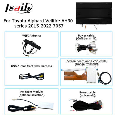 Toyota Alphard Vellfire AH30 série pur style OEM Carplay boîte automatique Android modèle 2015-2022