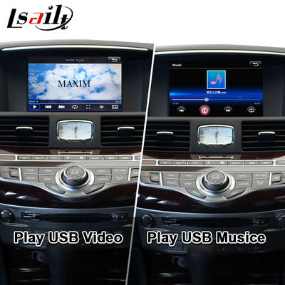 Interface CarPlay pour Infiniti Q70 Q70L M35 M45 Fuga 2009-2019 Adaptateur Android Auto sans fil Intégration de la mise en miroir du téléphone mobile, Température de la climatisation