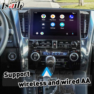 Lsailt Wireless Android Auto Carplay Interface pour 2019 -2023 Toyota Alphard Vellfire JBL Version haute