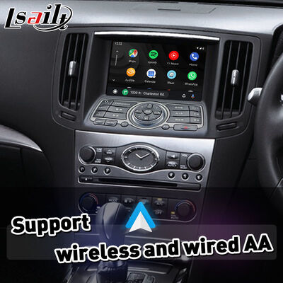 Lsailt Wireless Android Auto Carplay Interface pour le modèle 2007-2014 Nissan Skyline 370GT 350GT V36