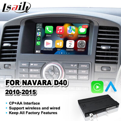 Interface Lsailt sans fil Android Auto Carplay pour Nissan Navara D40 2010-2015