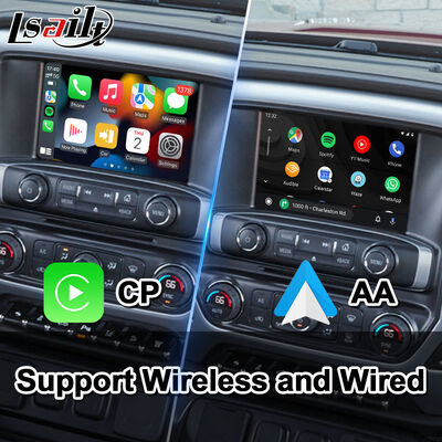 Interface vidéo de navigation de voiture Android pour 2014-2019 GMC Sierra 1500 2500 3500 Système Intellilink