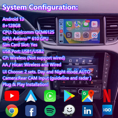 Interface multimédia vidéo Lsailt Android Carplay pour Infiniti QX50 2018-2022