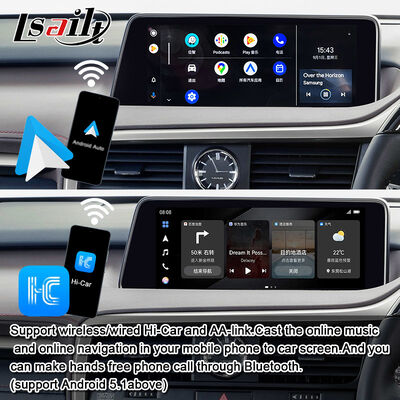 Module de mise à niveau Android OEM pour Lexus RX450h, RX350 RX270 2016-2021 Intégration sans fil CarPlay, Android Auto, YouTube, NetFlix