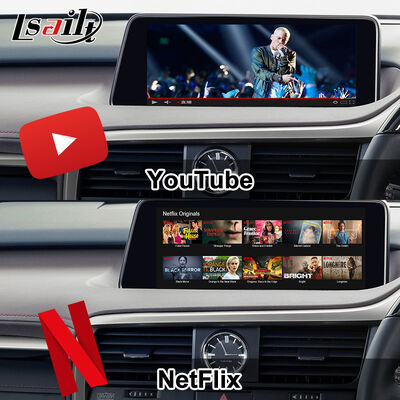 Module de mise à niveau Android OEM pour Lexus RX450h, RX350 RX270 2016-2021 Intégration sans fil CarPlay, Android Auto, YouTube, NetFlix