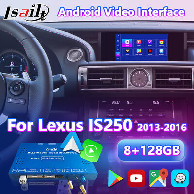 Interface vidéo Android pour Lexus IS250 IS300h IS350 IS200t IS300 IS Contrôle de souris 2013-2016