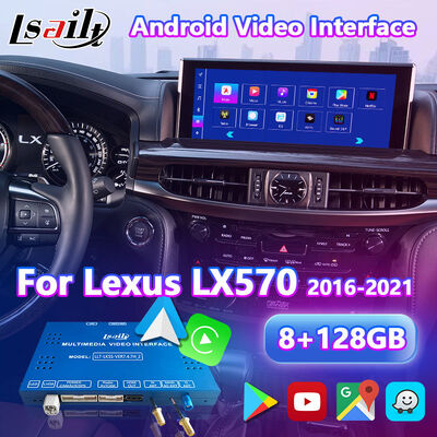 Lsailt Android Carplay Interface vidéo multimédia pour 2016-2021 Lexus LX 570 LX450d LX570