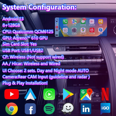 Lsailt Android Carplay Interface vidéo Lexus pour 2017 Lexus LC 500h 500 LC 500 LC 500h
