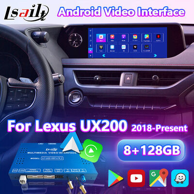 Interface vidéo multimédia de navigation Android pour le Lexus UX 250 UX200 UX300e UX250 2018