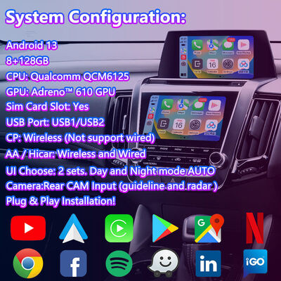 Interface multimédia vidéo Android Lsailt pour Toyota Crown S220 2018-2022 avec Carplay