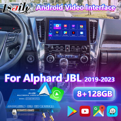 Lsailt Android Carplay Interface vidéo pour 2019 -2023 Toyota Alphard Vellfire JBL Version haute
