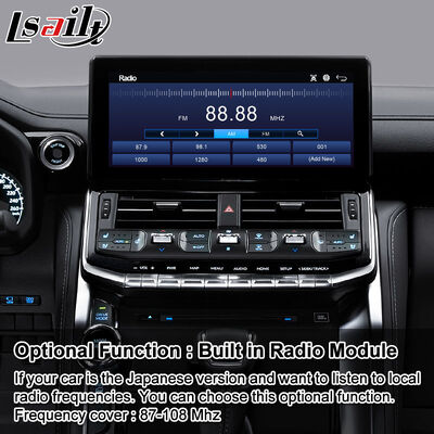 Lsailt Android Navigation Interface de jeu de voiture pour 2021-2024 Toyota Land Cruiser 300 GX-R VX-R GR GR-S Sahara ZX VX LC300
