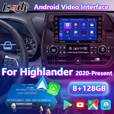Interface de navigation multimédia CarPlay pour voiture Android Lsailt pour Toyota Highlander 2020-Présent