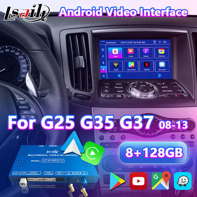 Lsailt Android Carplay Interface vidéo multimédia pour 2008-2013 Infiniti G37X G25 G35 G37S G35x G25X G37