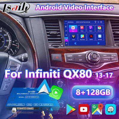 Interface vidéo Lsailt Android Navigation Carplay pour Infiniti QX80 QX56 2010-2017
