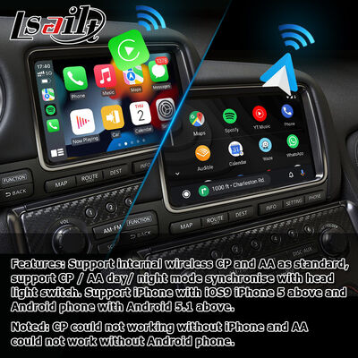 Nissan GT-R R35 2017+ EBA style OEM Carplay Android Auto boîte