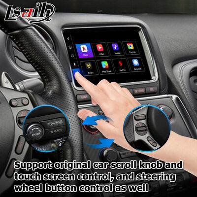 Interface vidéo Android 13 pour Nissan GT-R R35 EBA 2017+ Carplay Android Auto