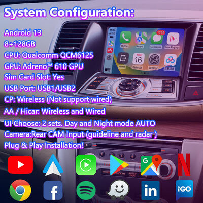 Lsailt Android Carplay Interface multimédia pour Nissan Teana J32 2008-2014