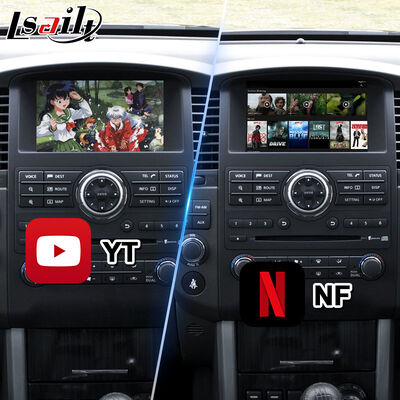 Lsailt Android Carplay Interface vidéo multimédia pour 2010-2014 Nissan Pathfinder R51