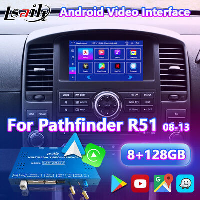 Lsailt Android Carplay Interface vidéo multimédia pour 2010-2014 Nissan Pathfinder R51